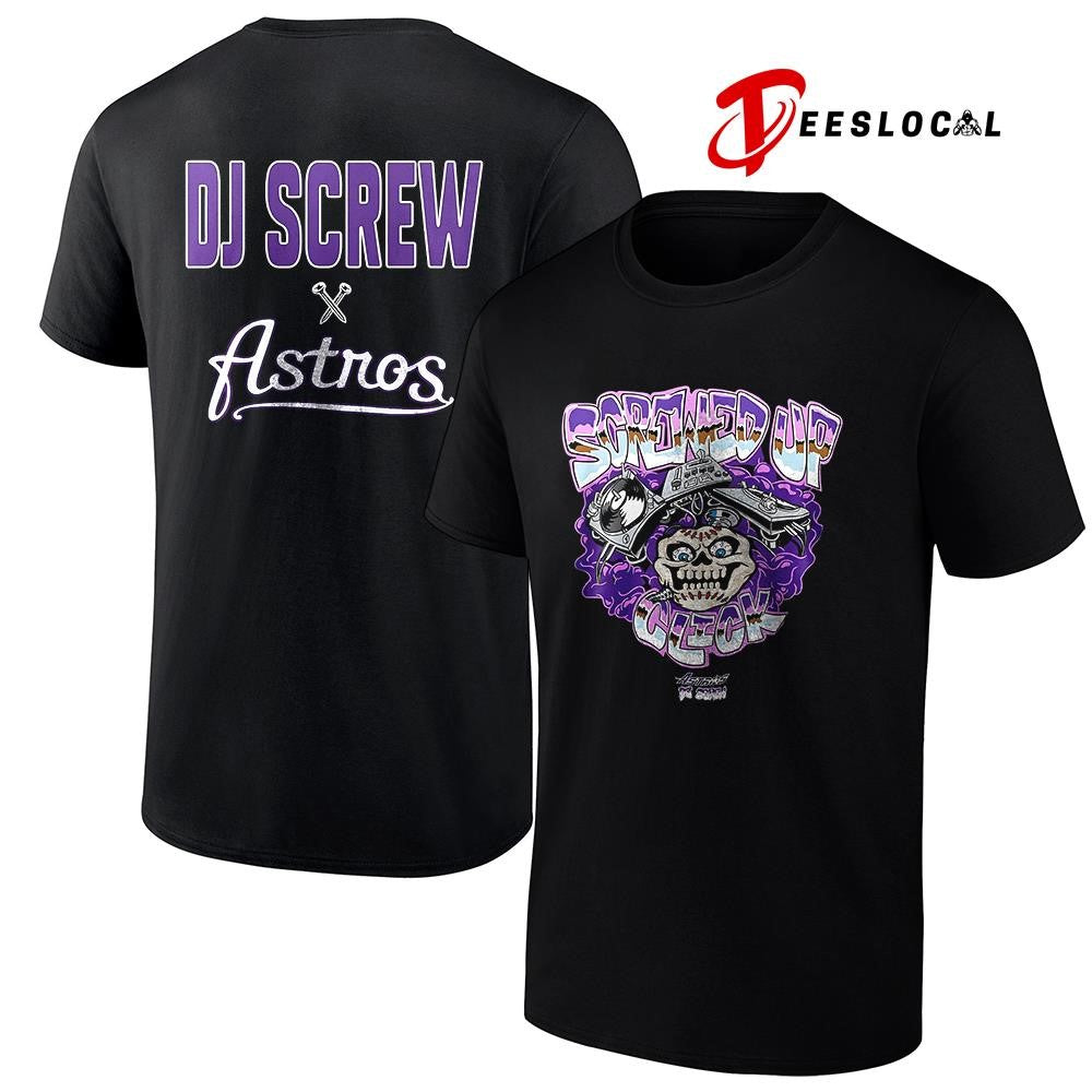 Houston Astros x DJ Screw Screwed up click art shirt Unisex