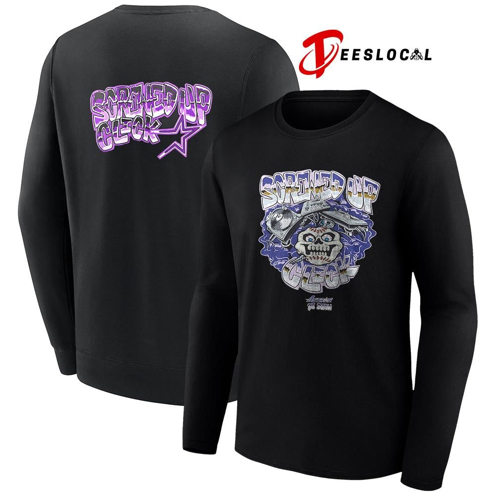 Houston Astros x DJ Screw Screwed up click graphic shirt Unisex