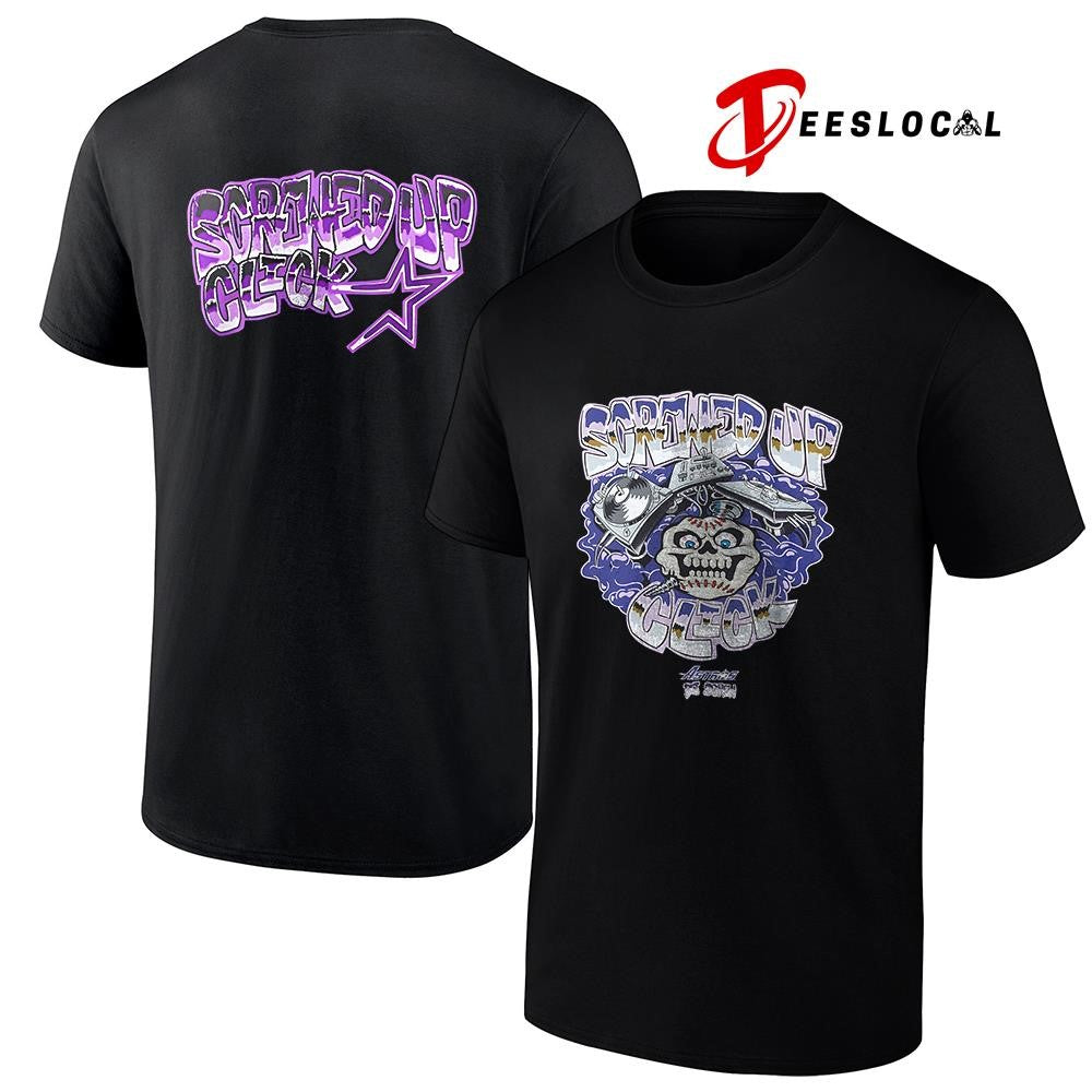 Houston Astros x DJ Screw Screwed up click graphic shirt Unisex