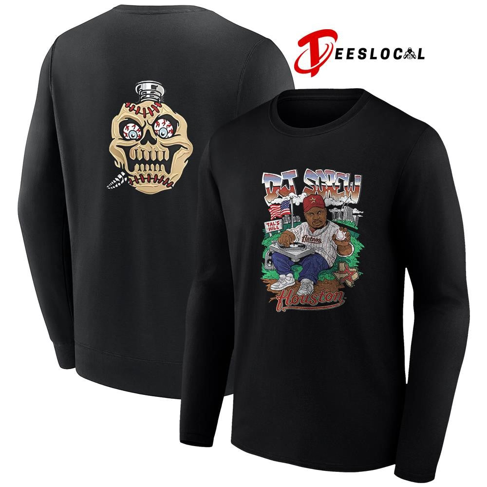 Houston Astros x DJ Screw tal’ hill caricature shirt Unisex
