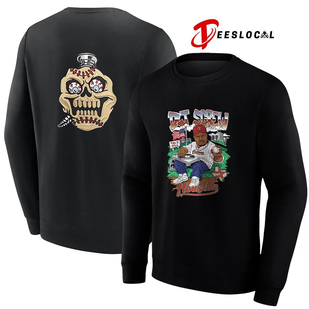 Houston Astros x DJ Screw tal’ hill caricature shirt Unisex