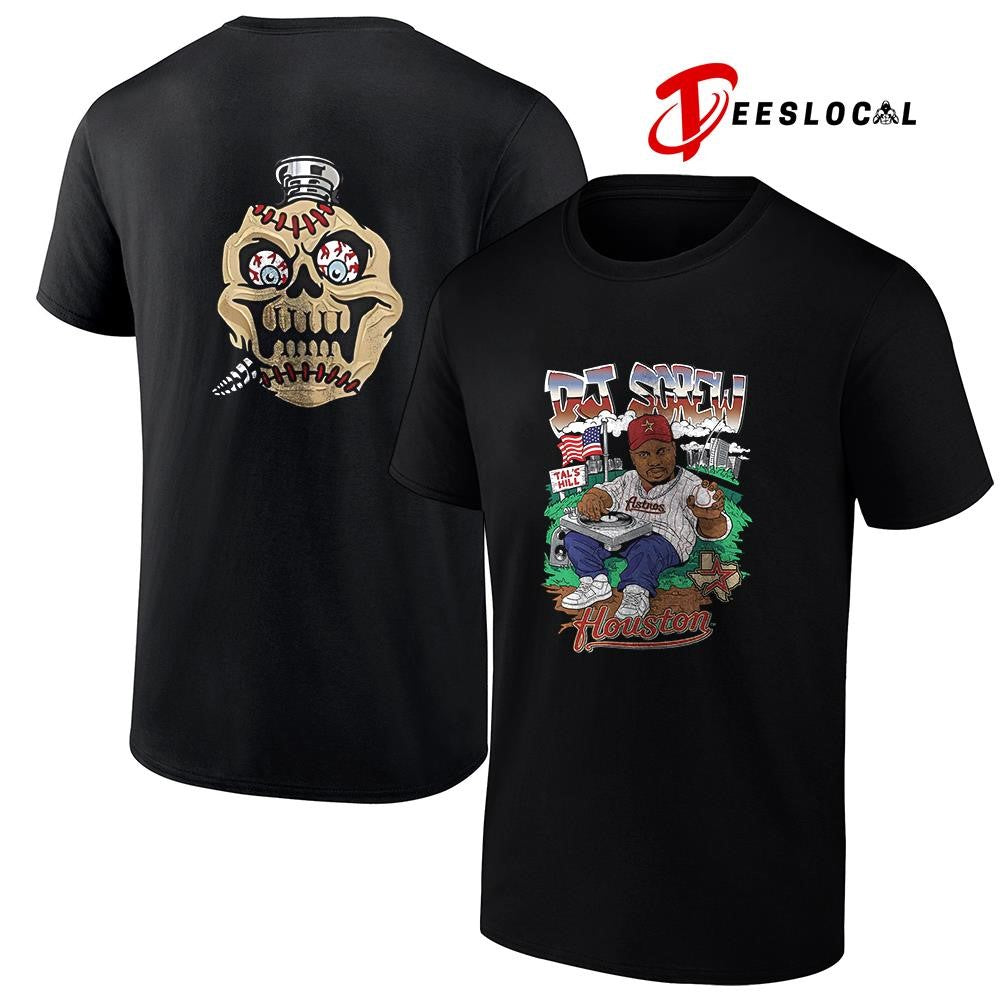 Houston Astros x DJ Screw tal’ hill caricature shirt Unisex