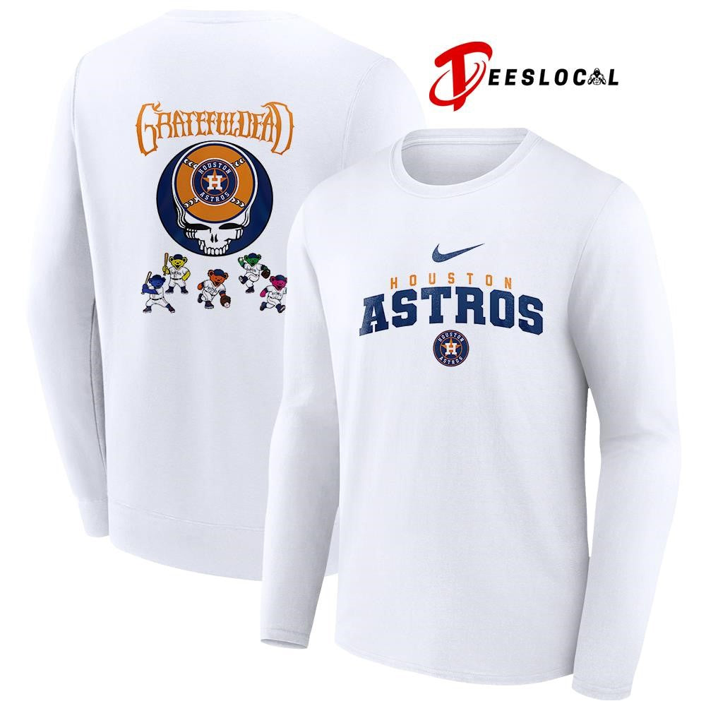 Houston Astros x Grateful Dead bear mascot shirt Unisex