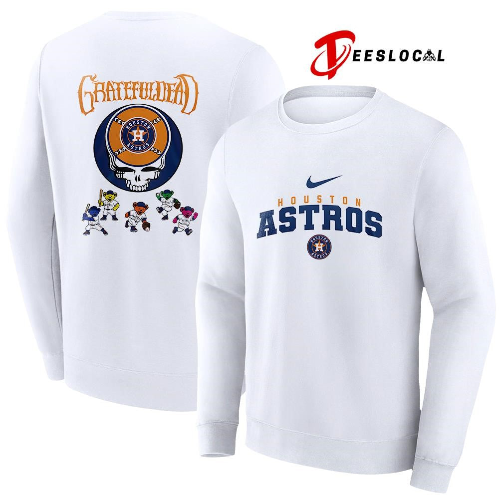 Houston Astros x Grateful Dead bear mascot shirt Unisex