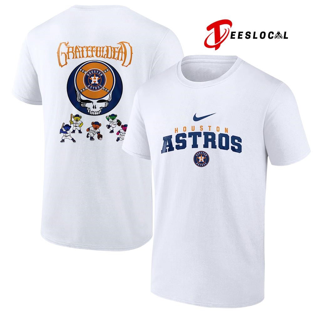 Houston Astros x Grateful Dead bear mascot shirt Unisex