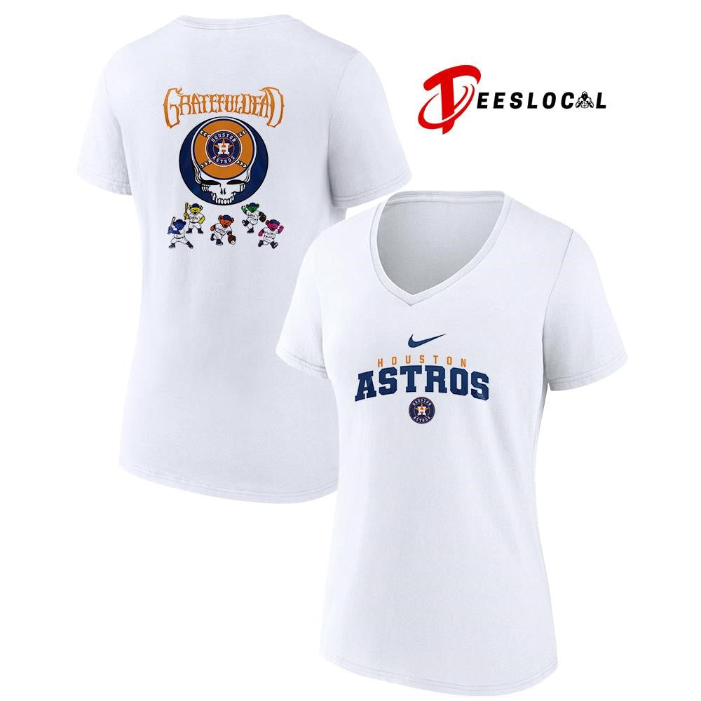 Houston Astros x Grateful Dead bear mascot shirt Unisex