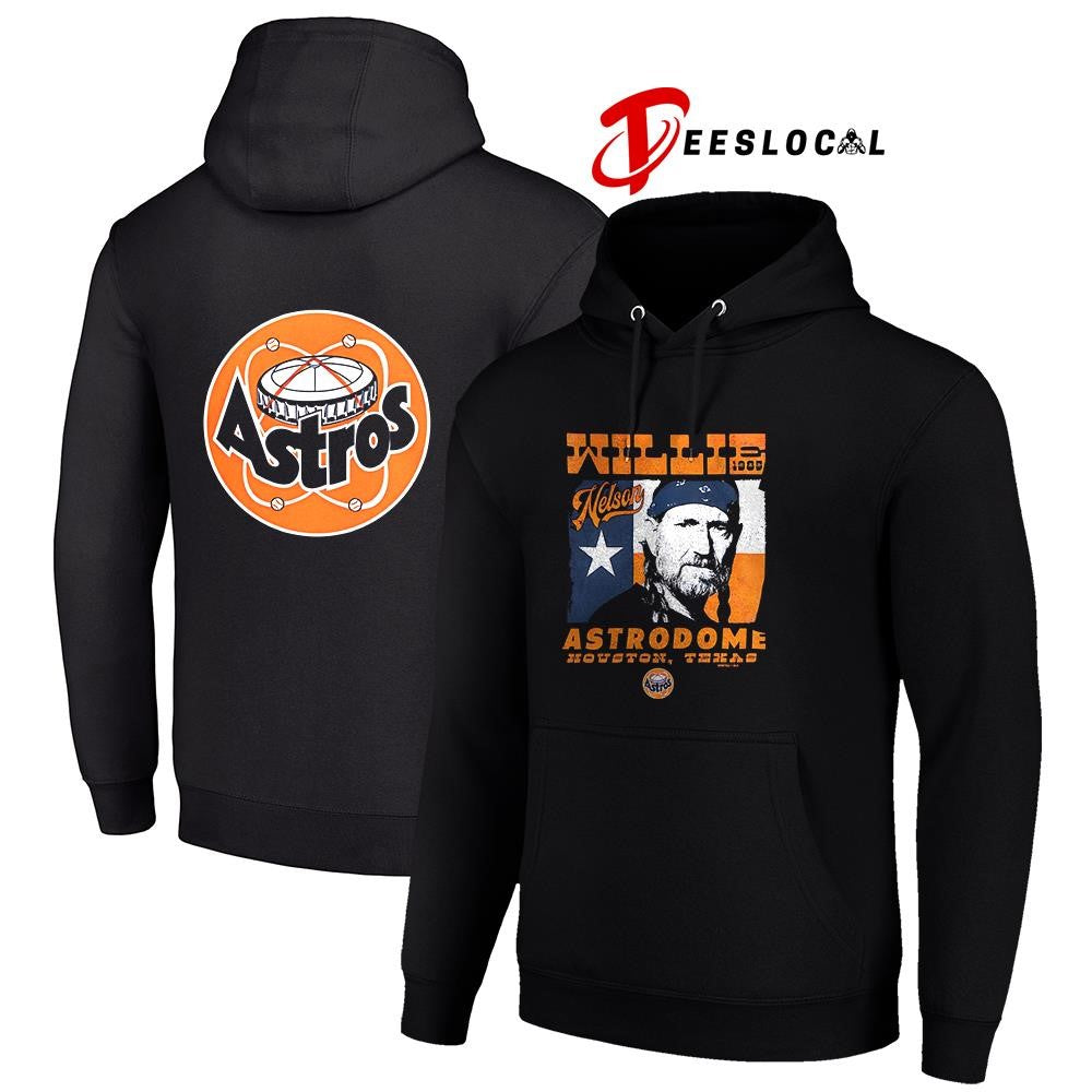 Houston Astros x Willie Nelson Astrodome portrait shirt Unisex