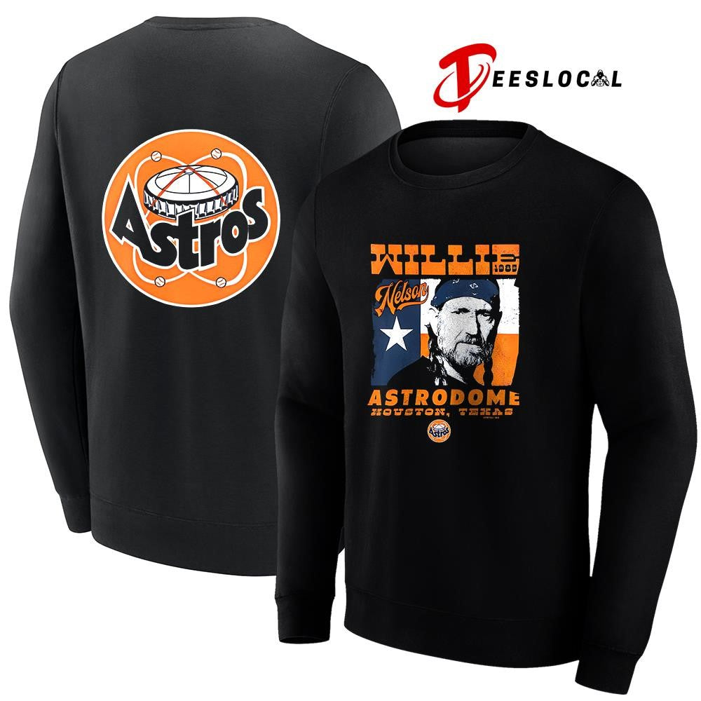 Houston Astros x Willie Nelson Astrodome portrait shirt Unisex