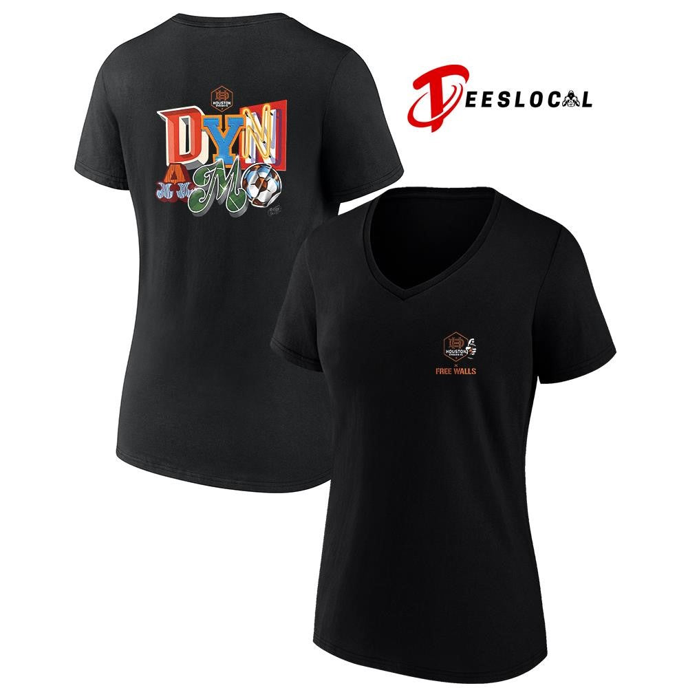 Houston Dynamo FC x Free Walls H-Town collection sign graphic shirt Unisex