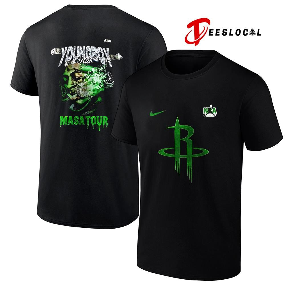 Houston Rockets x NBA Young Boy Masa tour shirt Unisex