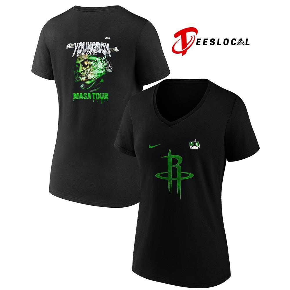 Houston Rockets x NBA Young Boy Masa tour shirt Unisex