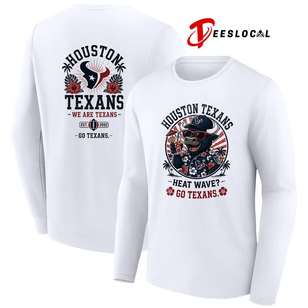 Houston Texans heat wave beach vibes mascot shirt Unisex