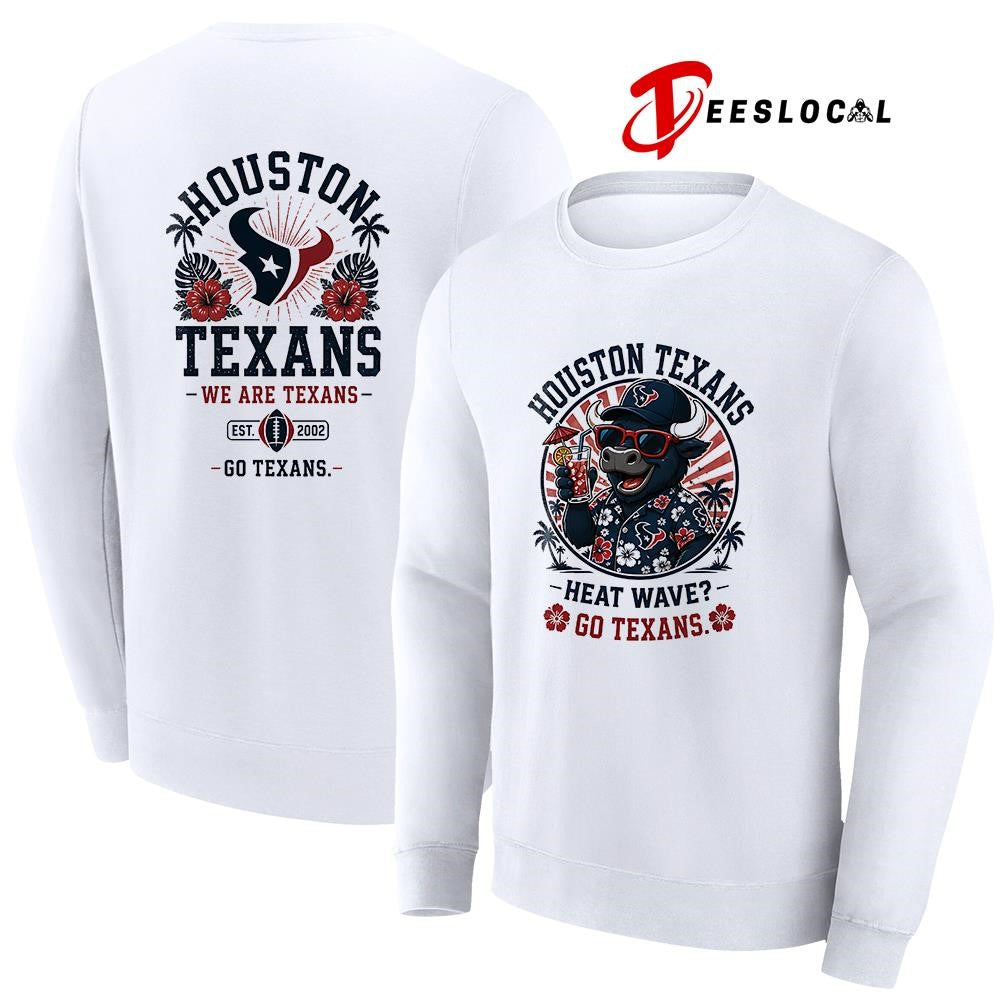 Houston Texans heat wave beach vibes mascot shirt Unisex