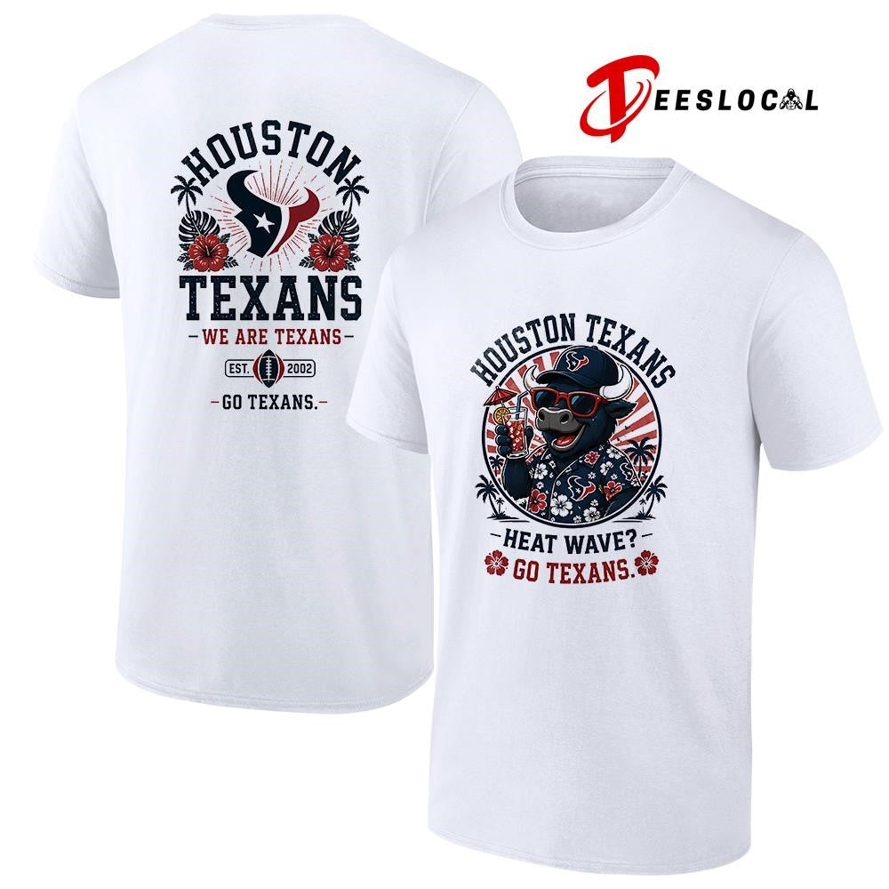 Houston Texans heat wave beach vibes mascot shirt Unisex