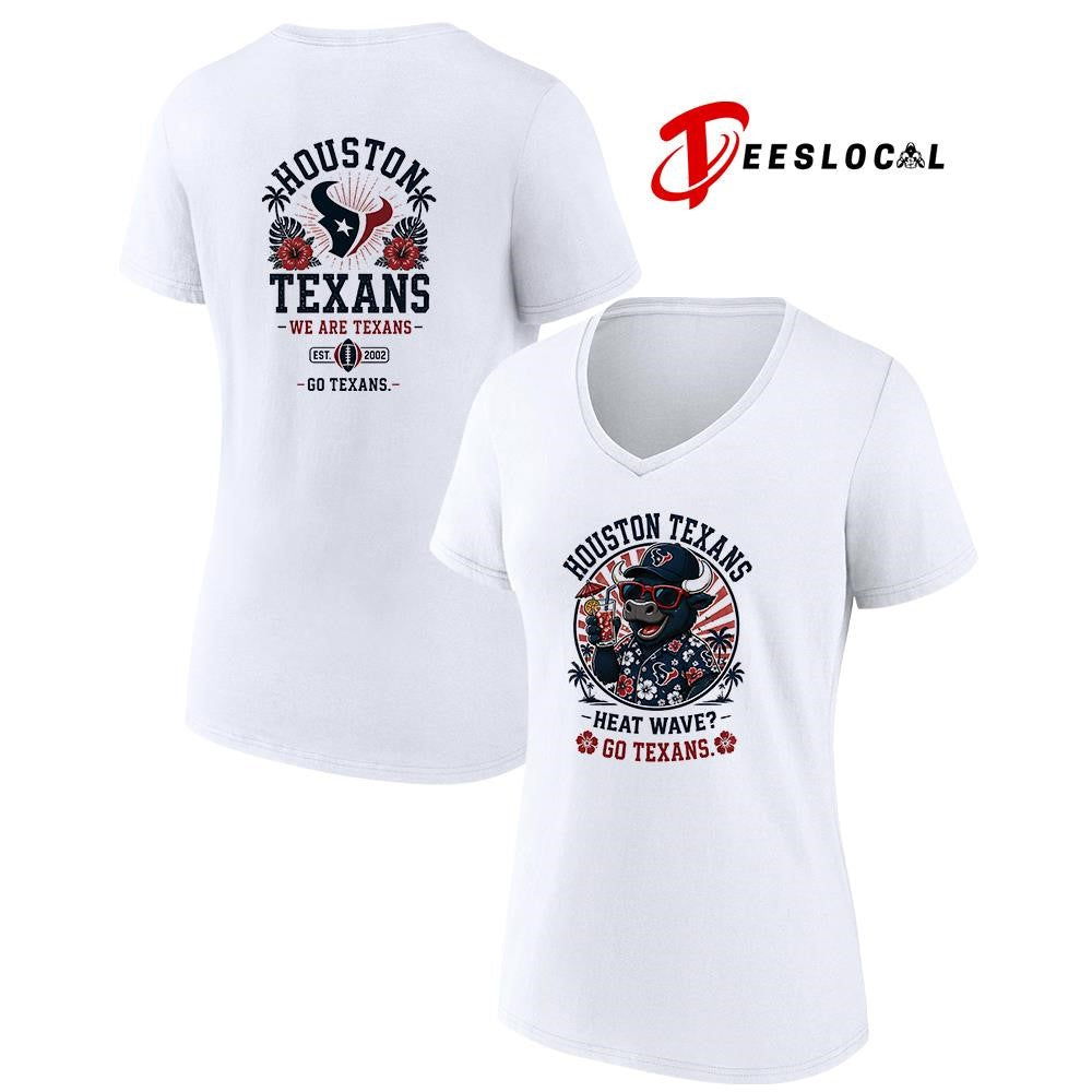 Houston Texans heat wave beach vibes mascot shirt Unisex