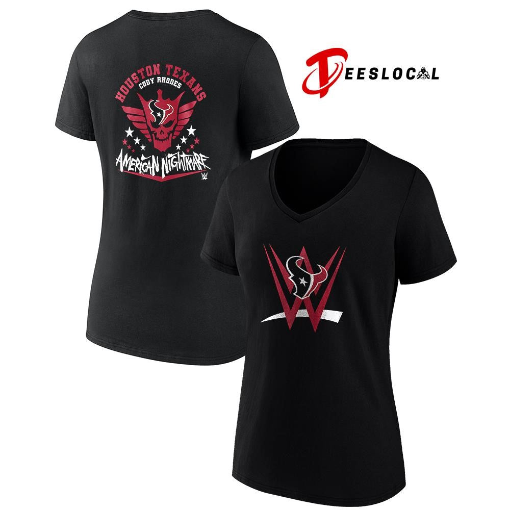 Houston Texans x Cody Rhones American nightmare logo shirt Unisex