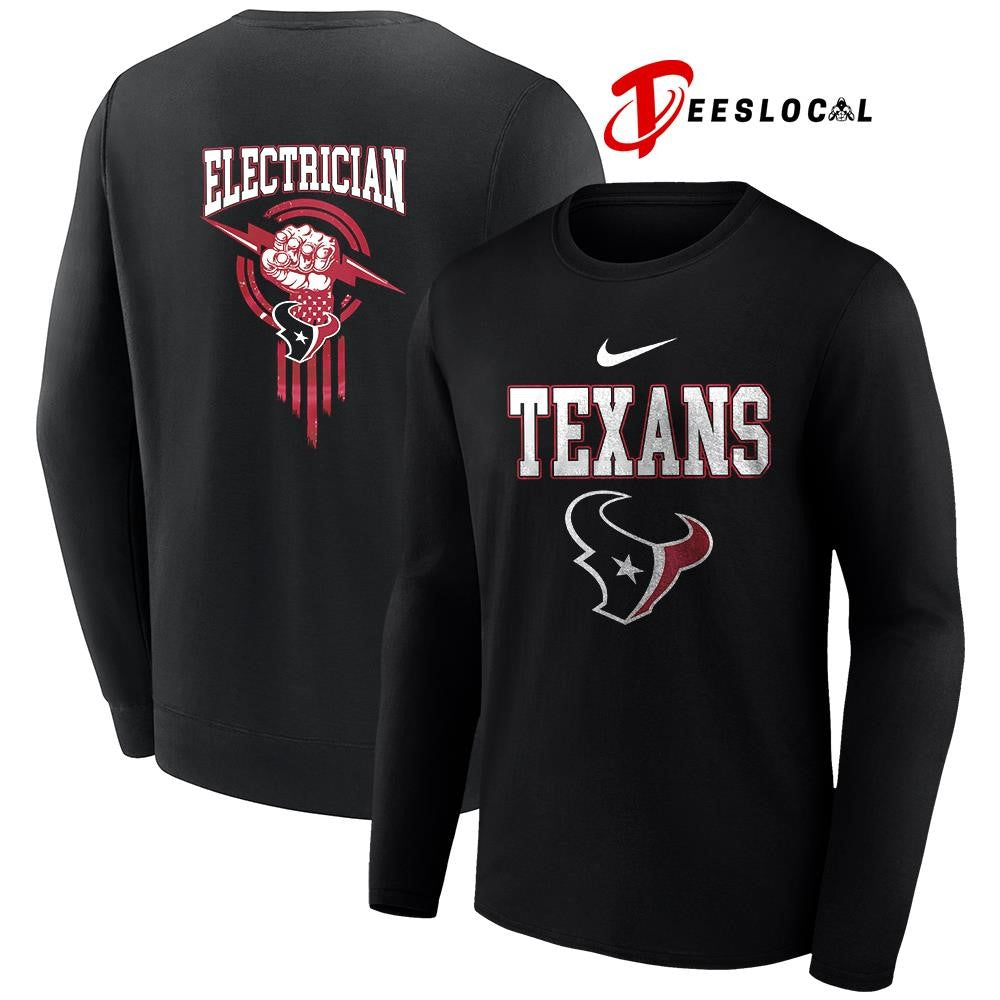 Houston Texans x Electrician logo shirt Unisex