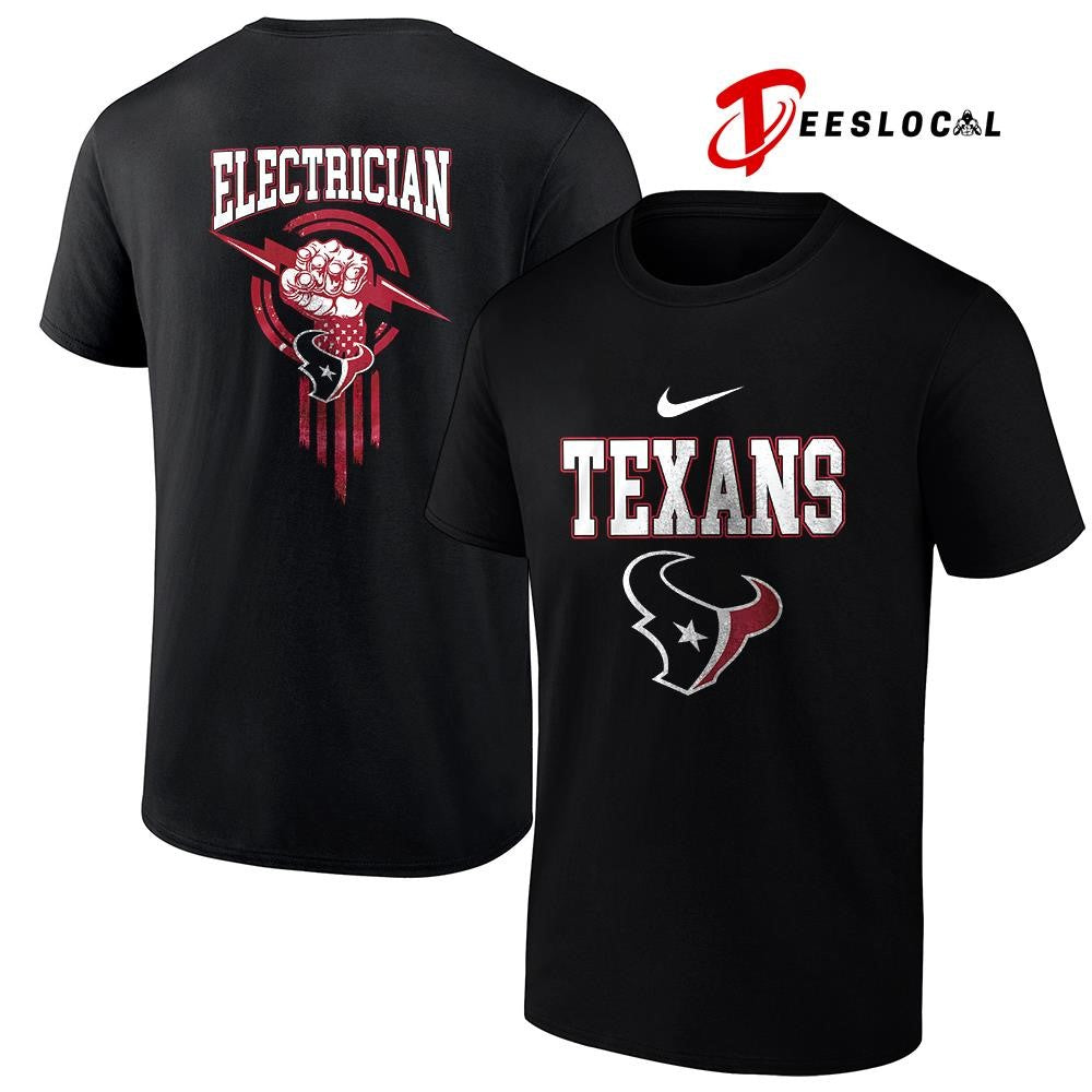 Houston Texans x Electrician logo shirt Unisex