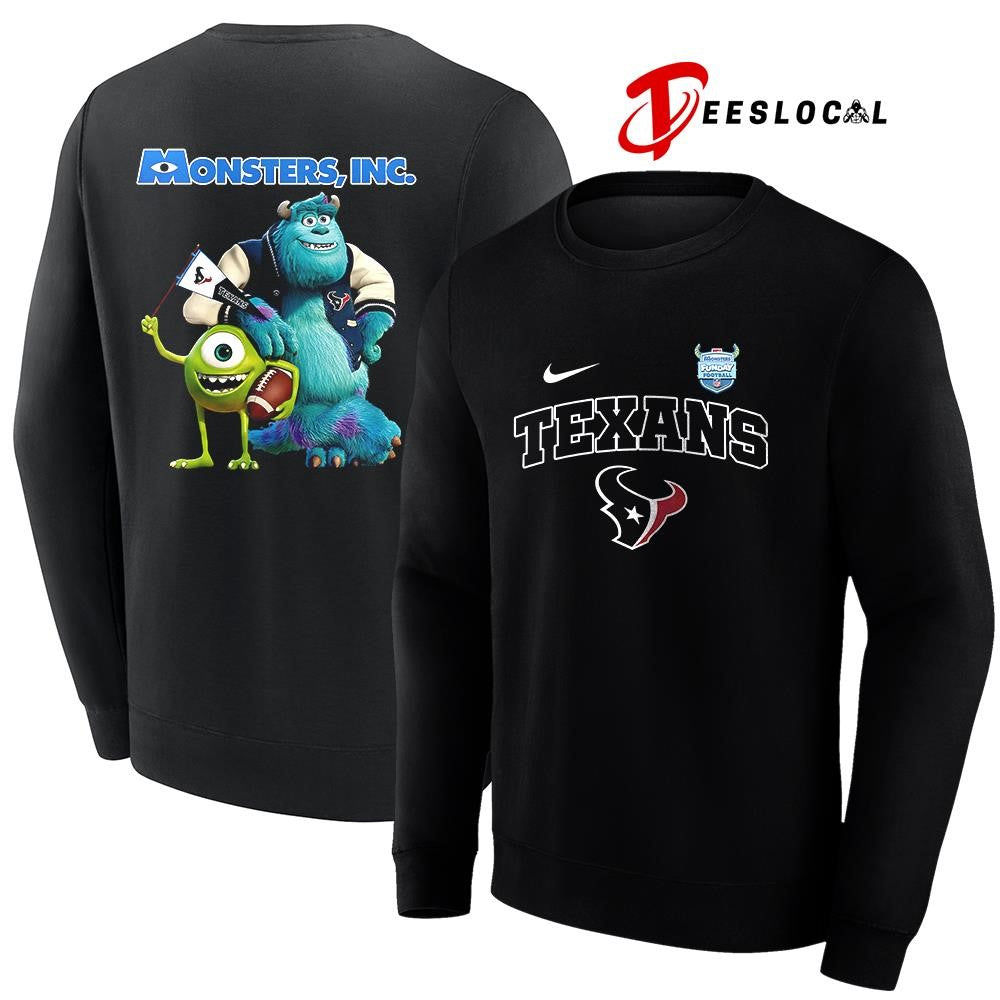 Houston Texans x Monster Inc Funday cartoon shirt Unisex