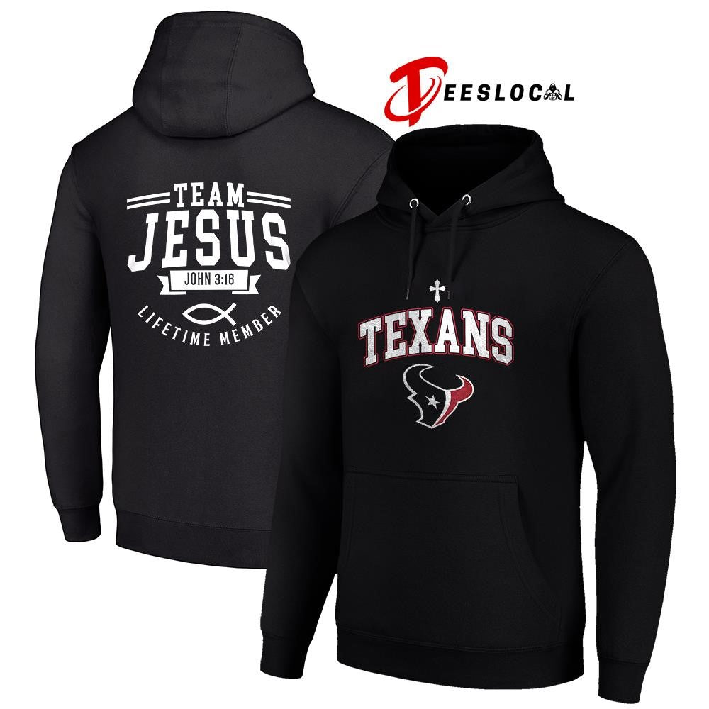 Houston Texans x team Jesus lifetime member John 3 16 logo shirt Unisex