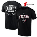 Houston Texans x team Jesus lifetime member John 3 16 logo shirt Unisex