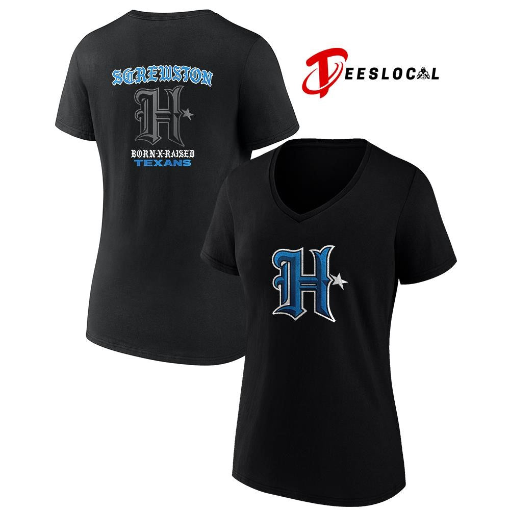 Houston Texas x DJ Screw Born x Raised logo shirt Unisex