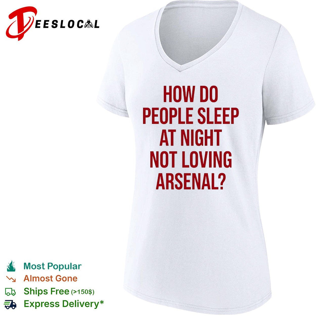 How do people sleep at night not loving Arsenal Premier League shirt Unisex