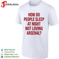 How do people sleep at night not loving Arsenal Premier League shirt Unisex