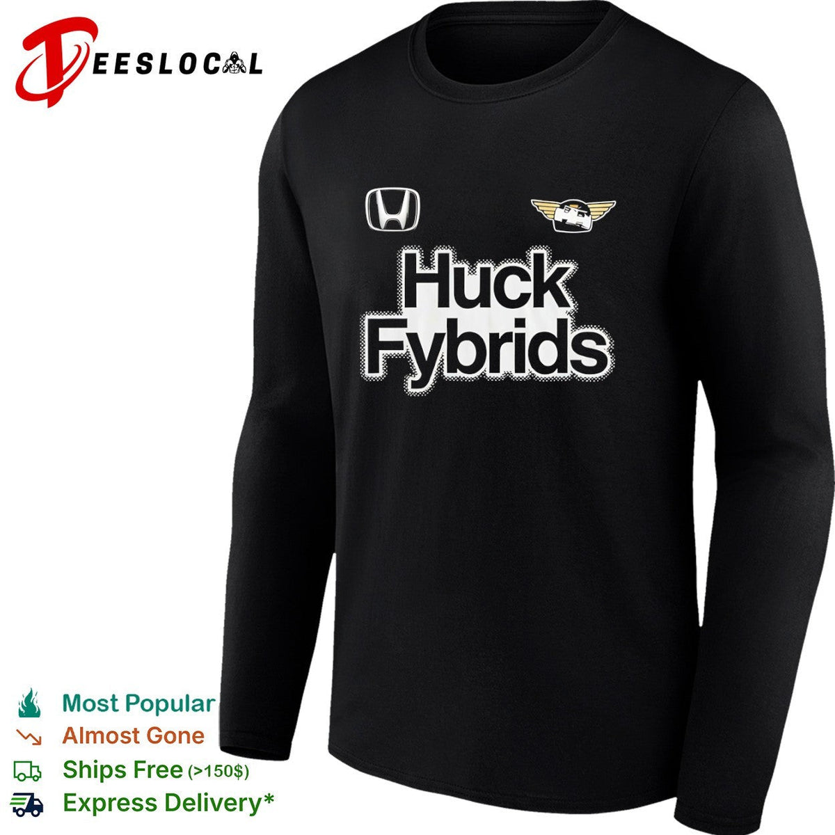 Huck Fybrids Honda Logo Automotive Car Shirt Unisex