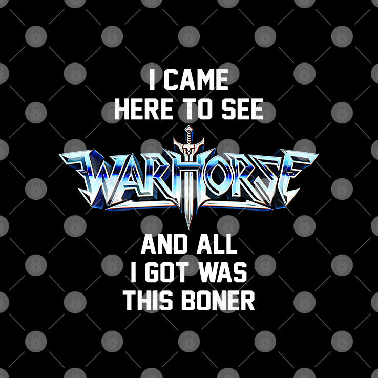 I Came Here To See Warhorse And All I Got Was This Boner T Shirt Unisex