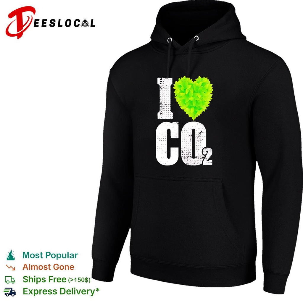 I Heart CO2 green heart by leaf shirt Unisex