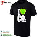 I Heart CO2 green heart by leaf shirt Unisex