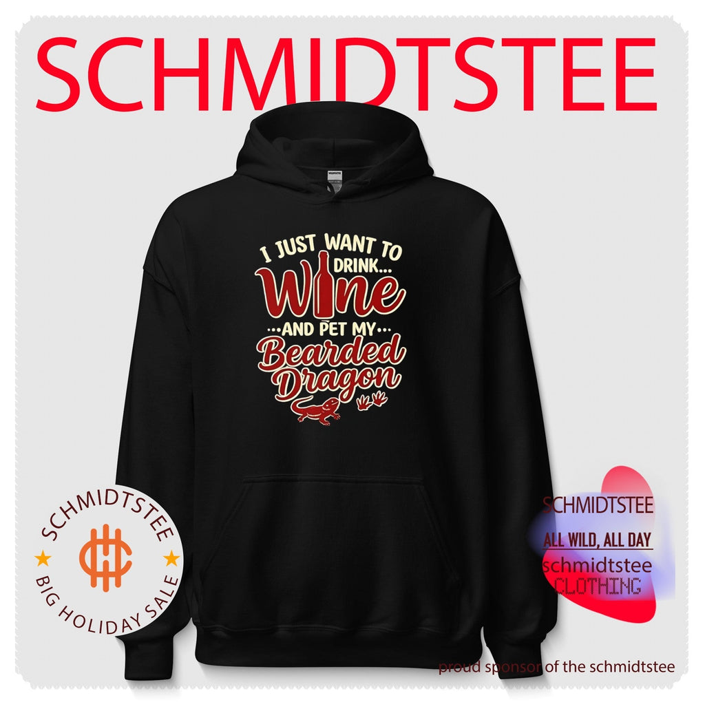 I Just Want to Drink Wine and Pet My Bearded Dragon shirt Unisex