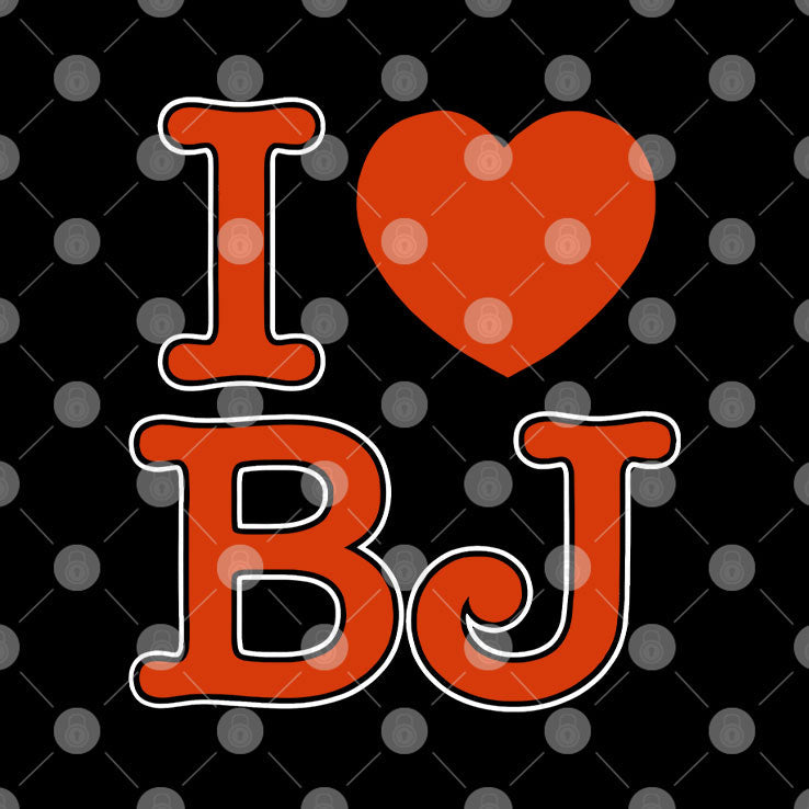 I Love BJ Ben Johnson Take Off T Shirt Unisex