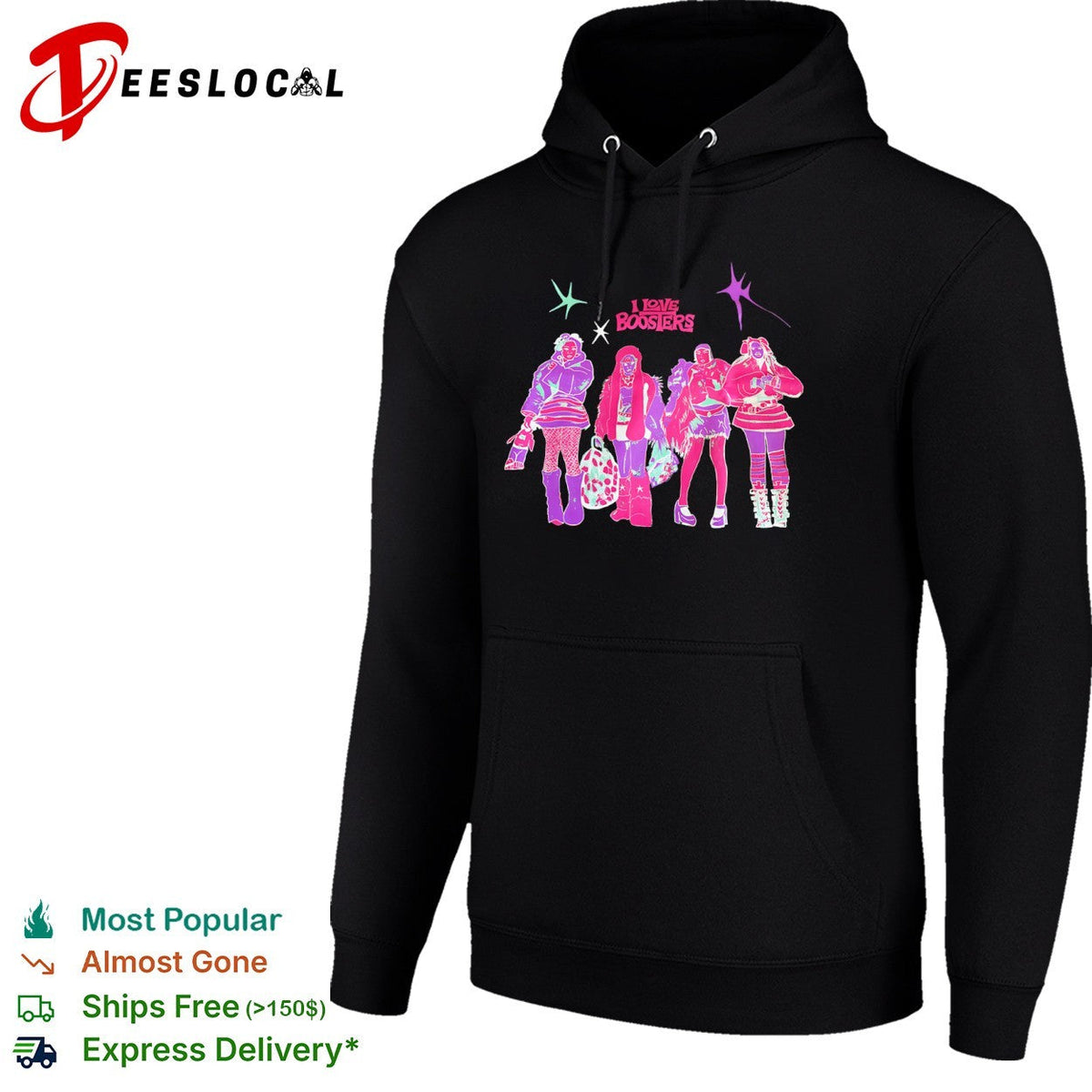 I Love Boosters graphic shirt Unisex