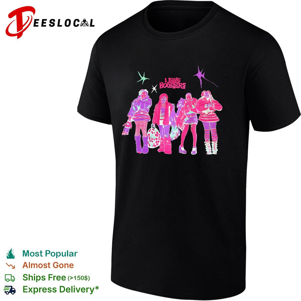 I Love Boosters graphic shirt Unisex