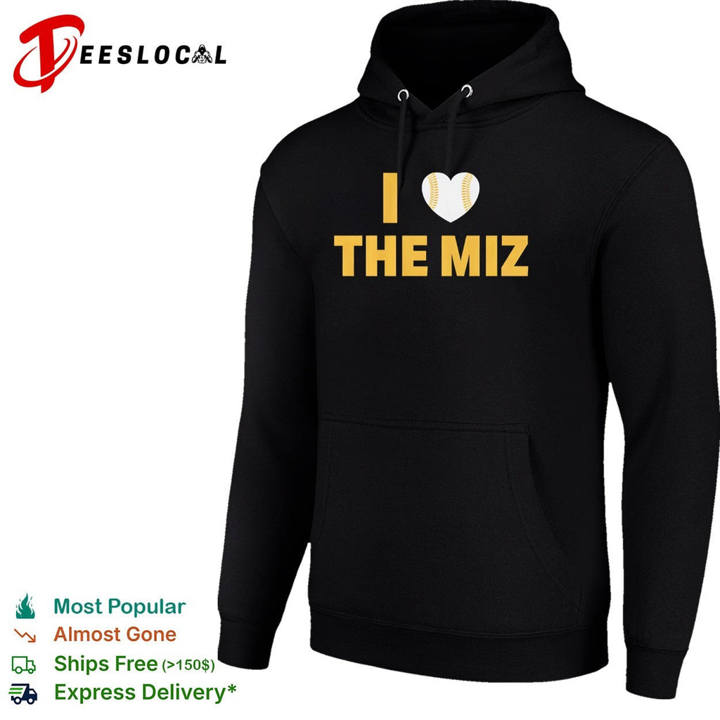 I Love the Miz Wrestler Mike Mizanin Softball Heart logo shirt Unisex