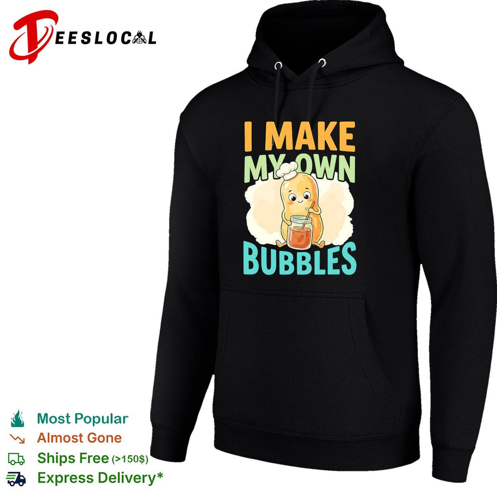 I Make My Own Bubbles Cute Potato Chef Culinary Food Kitchen Funny Joke Shirt Unisex