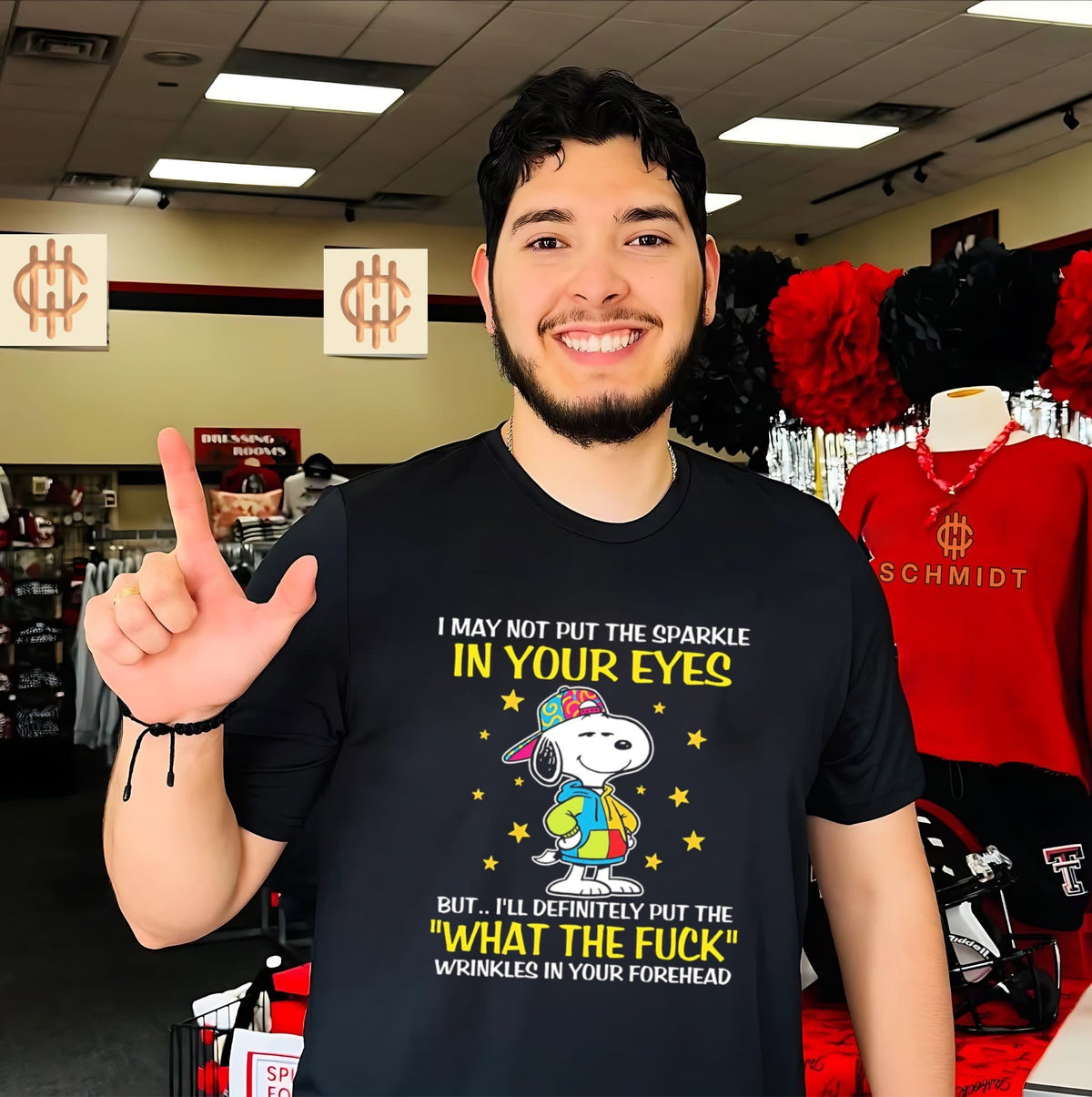 I May Not Put the Sparkle in Your Eyes but I Will Put the What the Fuck Wrinkles shirt Unisex