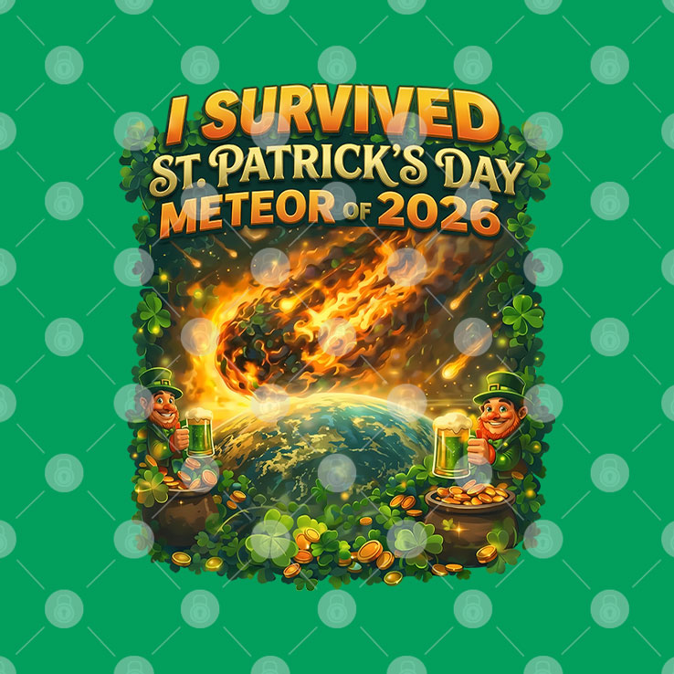 I Survived St. Patrick’s Day Meteor Of 2026 Shirt Unisex