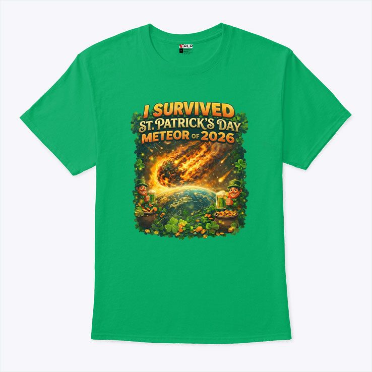 I Survived St. Patrick’s Day Meteor Of 2026 Shirt Unisex
