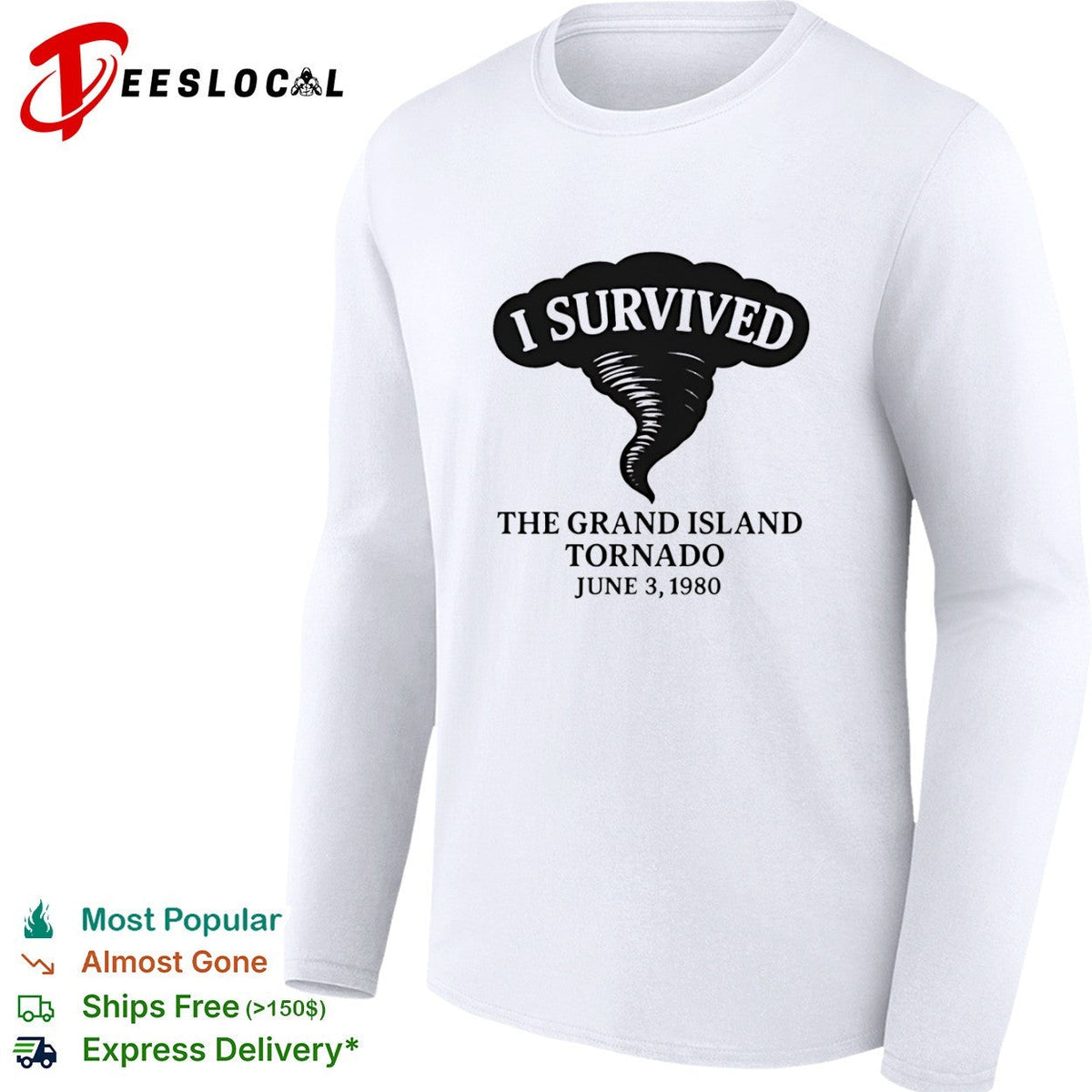 I Survived The Grand Island Tornado June 3 1980 Weather Disaster Event shirt Unisex