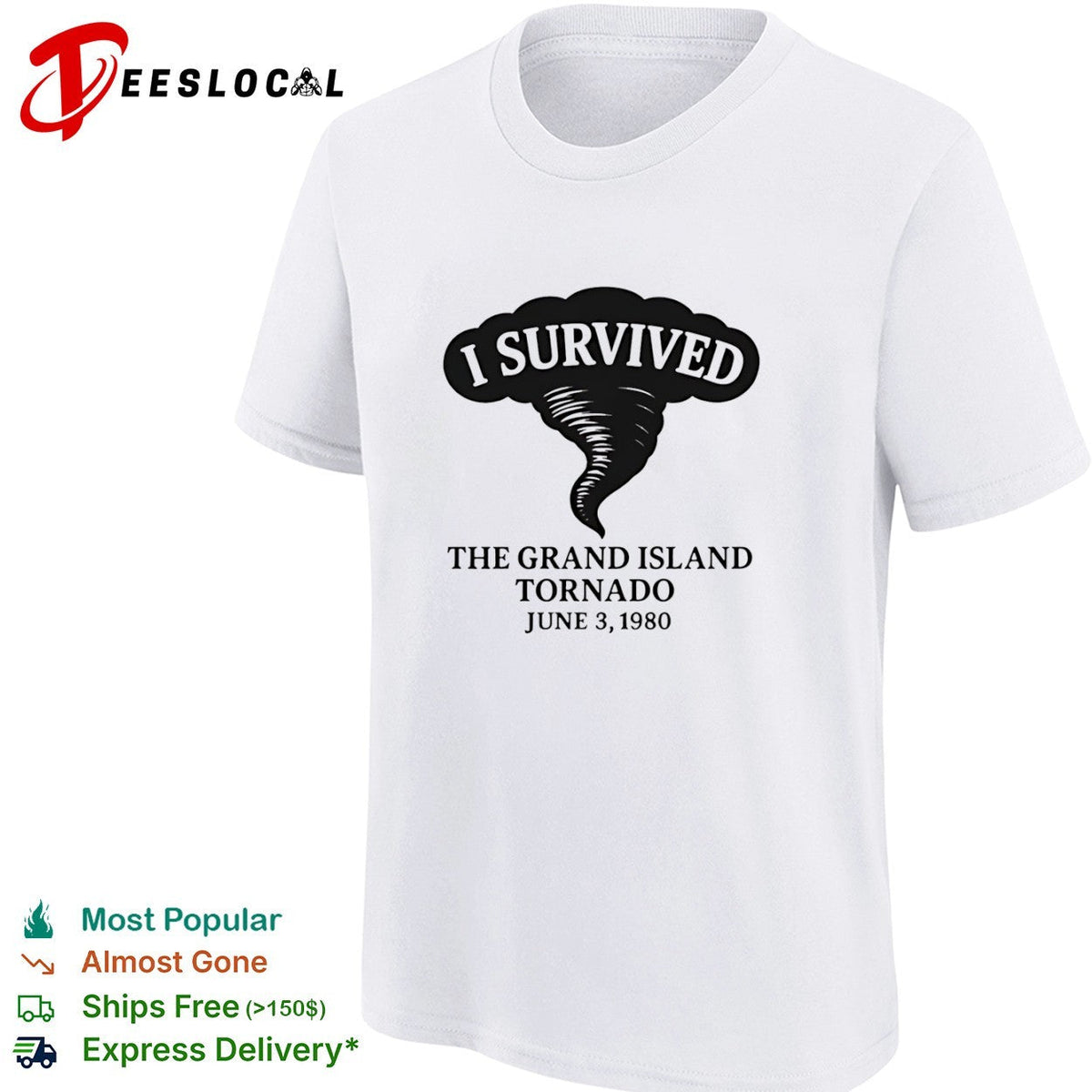 I Survived The Grand Island Tornado June 3 1980 Weather Disaster Event shirt Unisex