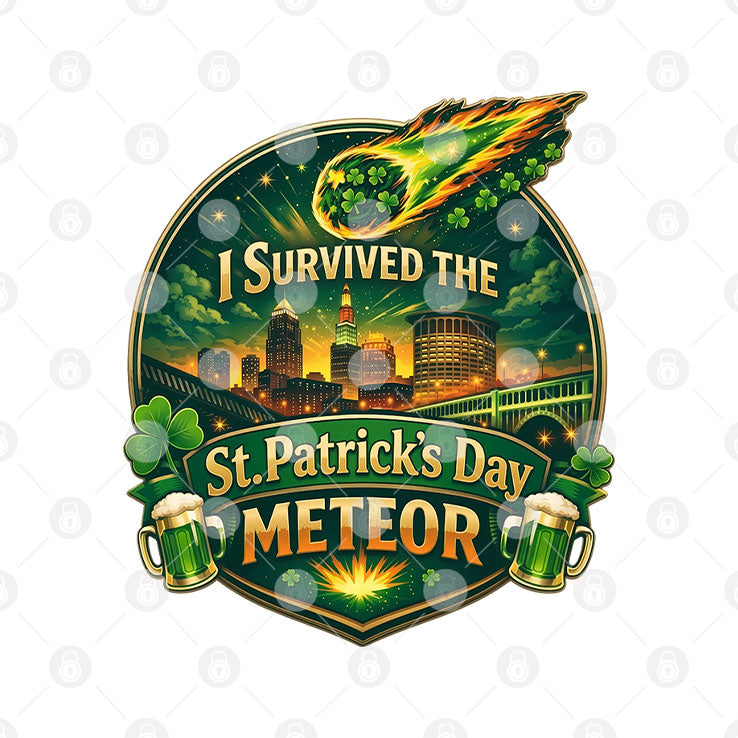 I Survived The St. Patrick’s Day Meteor 2026 Shirt Unisex