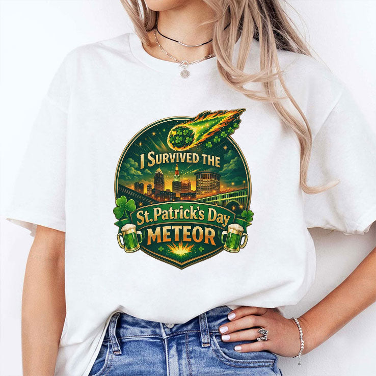 I Survived The St. Patrick’s Day Meteor 2026 Shirt Unisex