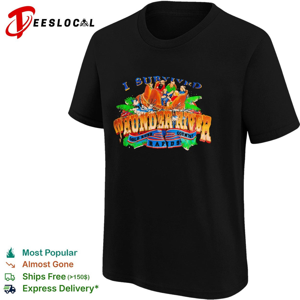 I Survived Thunder River Gold Rush Country Rapids Dreamworld Australia shirt Unisex