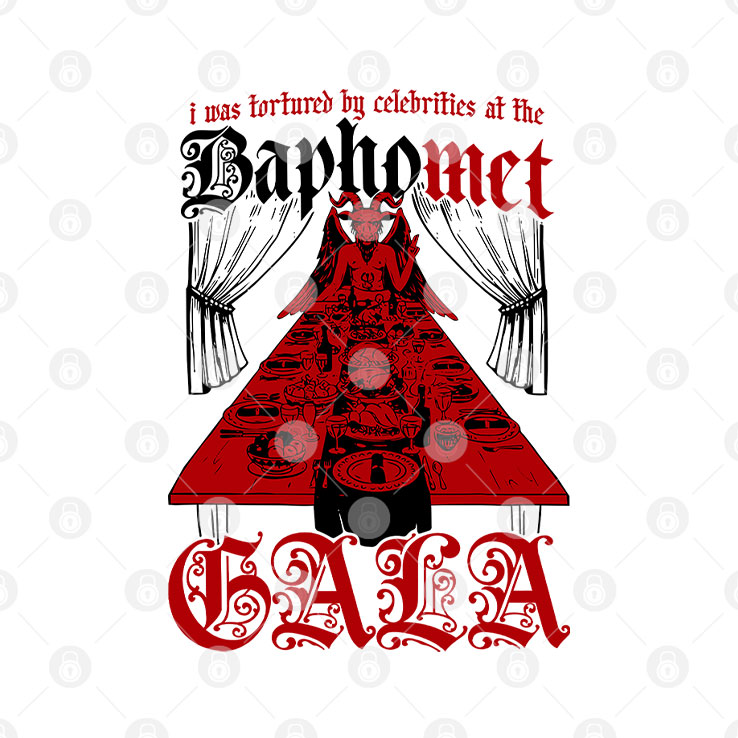 I Was Tortured By Celebrities At The Baphomet Gala Shirt Unisex