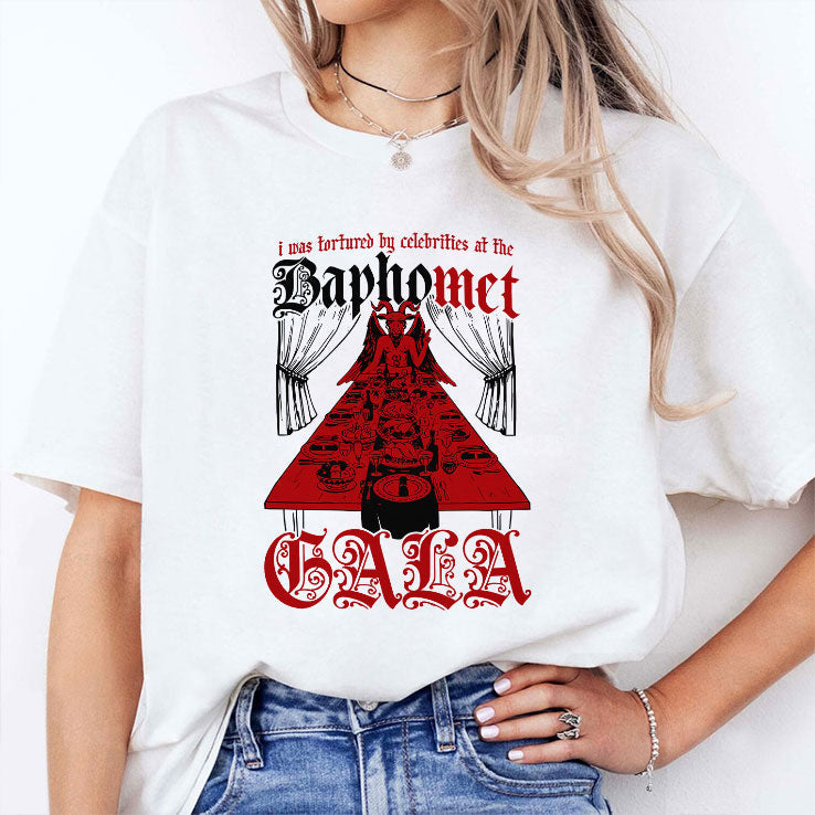 I Was Tortured By Celebrities At The Baphomet Gala Shirt Unisex