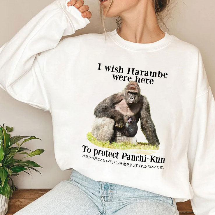 I Wish Harambe Were Here To Protect Panchi-Kun Shirt Unisex