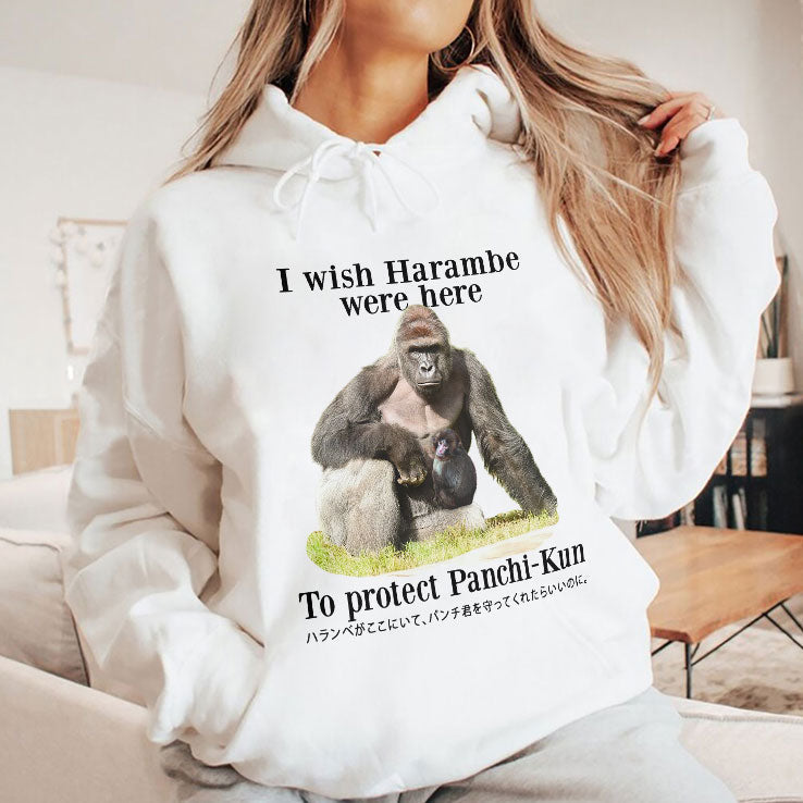 I Wish Harambe Were Here To Protect Panchi-Kun Shirt Unisex